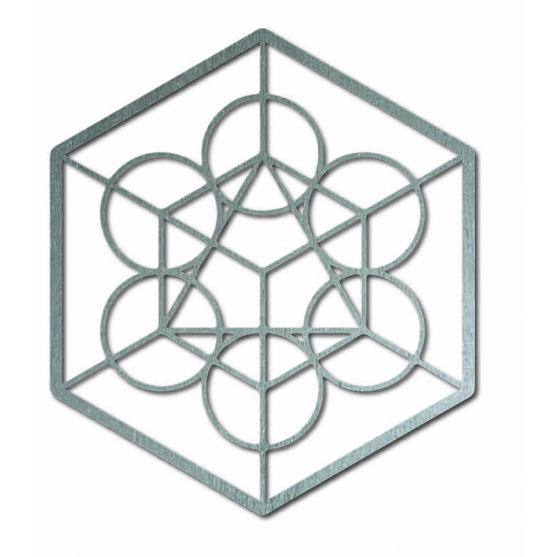 Dřevěný geometrický obraz na zeď žně