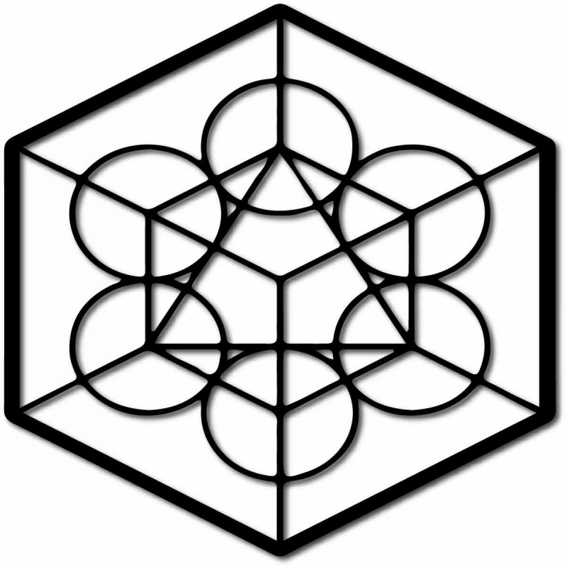 Dřevěný geometrický obraz na zeď žně