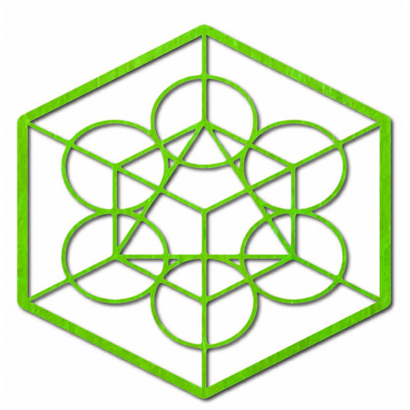 Dřevěný geometrický obraz na zeď žně