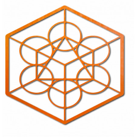 Dřevěný geometrický obraz na zeď žně