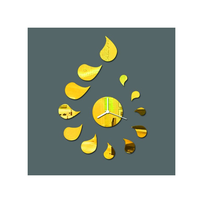 Samolepka nástěnné hodiny kapka DIY ROSEMARY