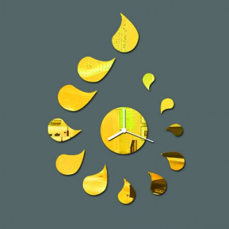 Samolepka nástěnné hodiny kapka DIY ROSEMARY Samolepka nástěnné hodiny kapka DIY ROSEMARY