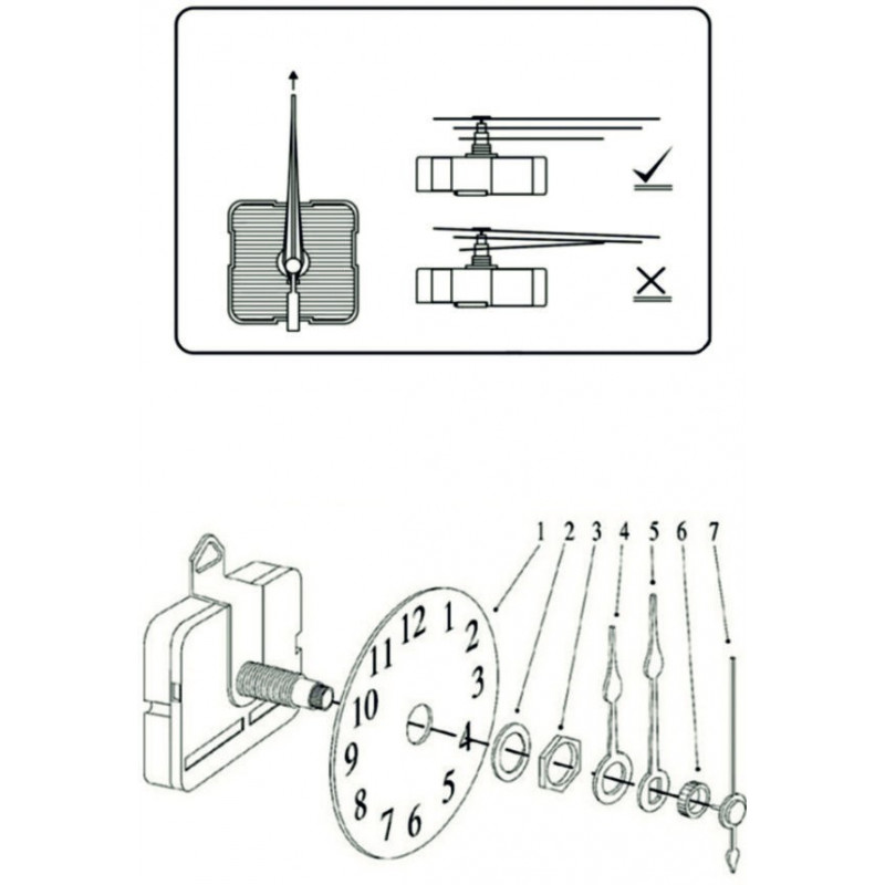 Nalepovací nástěnné hodiny kapka DIY ROZMARIN