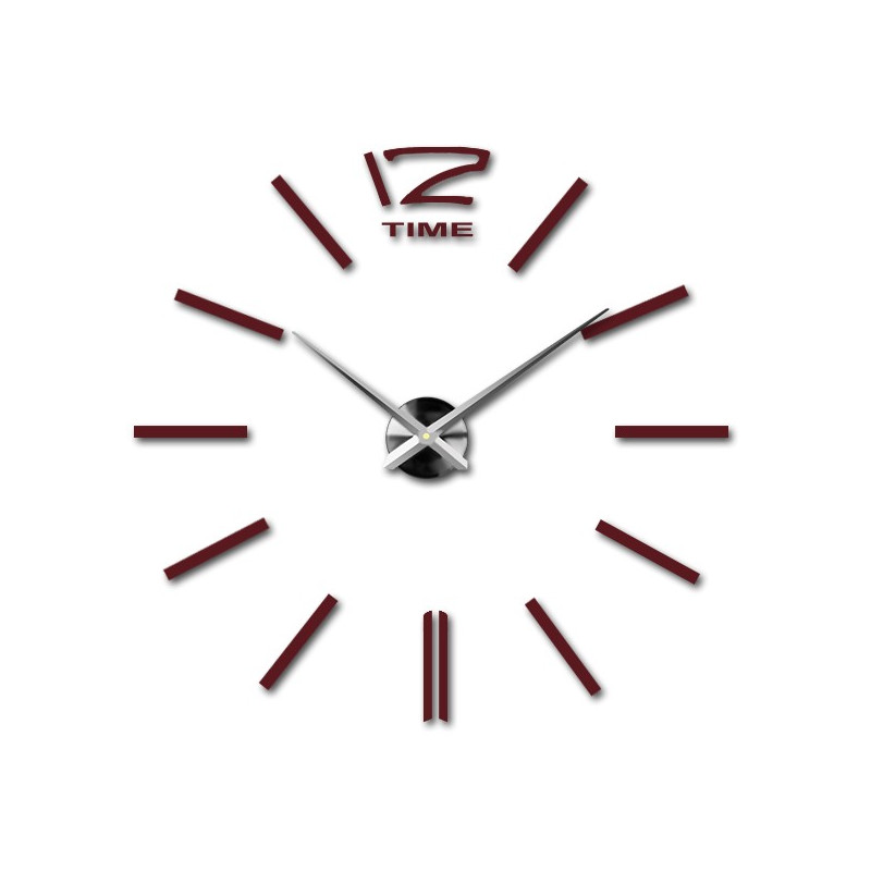 Velké nástěnné hodiny - moderní 3D samolepicí nástěnné hodiny. Nástěnné hodiny do kuchyně a nástěnné hodiny do obývacího pokoje!