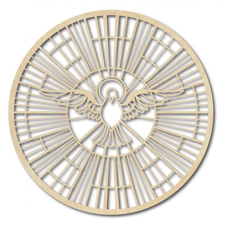 Dřevěný obraz Holubice – Symbol Ducha svatého