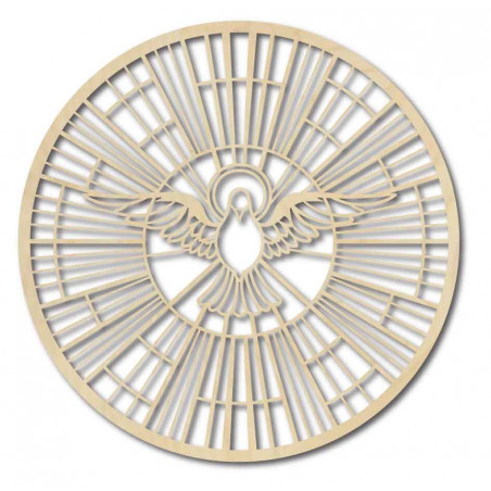 Dřevěný obraz Holubice – Symbol Ducha svatého