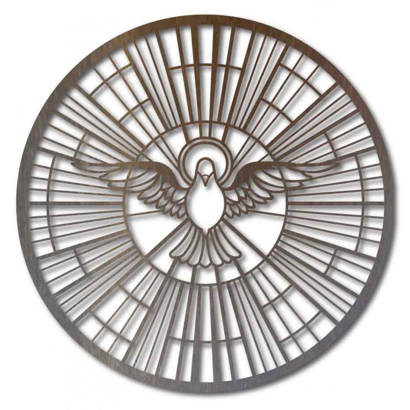 Dřevěný obraz Holubice – Symbol Ducha svatého