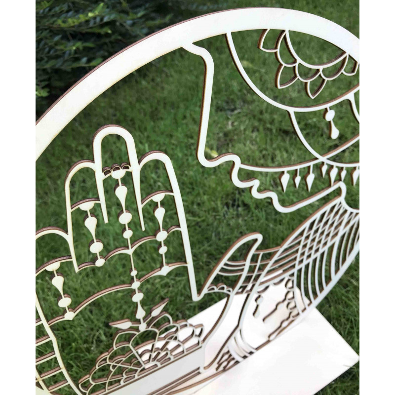 Stylesa - Dřevěný obraz na stěnu pokora a...