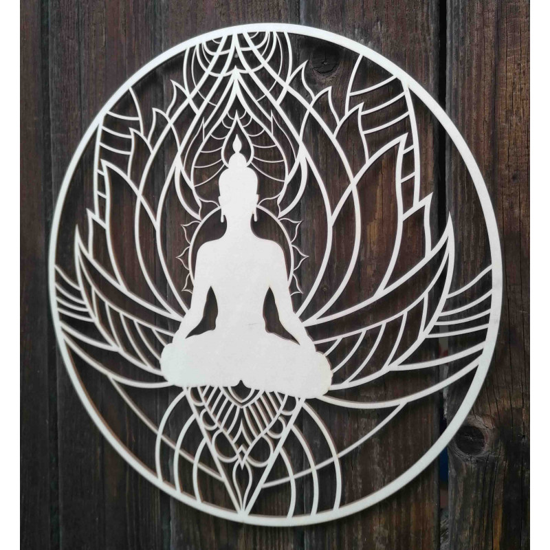Nástěnné umění mandala a Buddha - PEACE