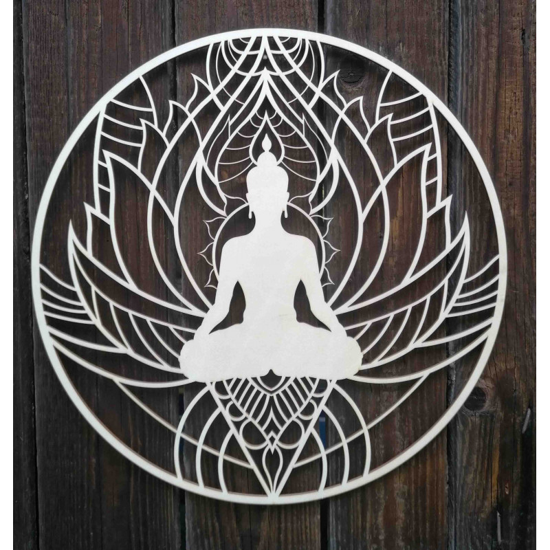 Nástěnné umění mandala a Buddha - PEACE