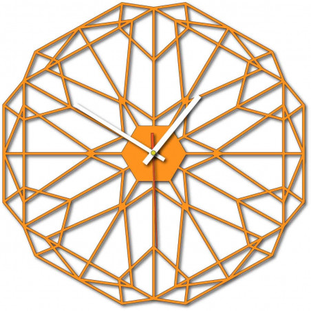 Geometrické nástěnné hodiny také černé X0097