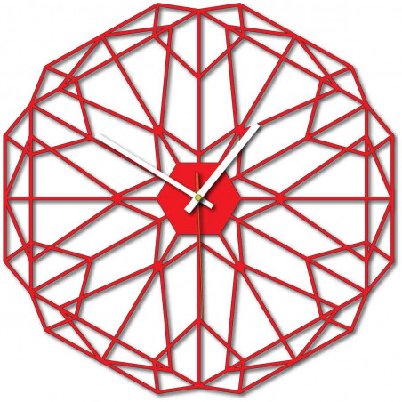 Geometrické nástěnné hodiny také černé X0097