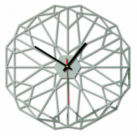 Geometrické nástěnné hodiny také černé X0097