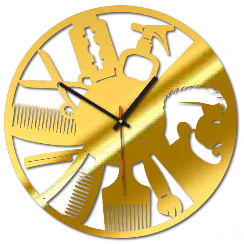 Moderní nástěnné hodiny do salonu a černé X0098