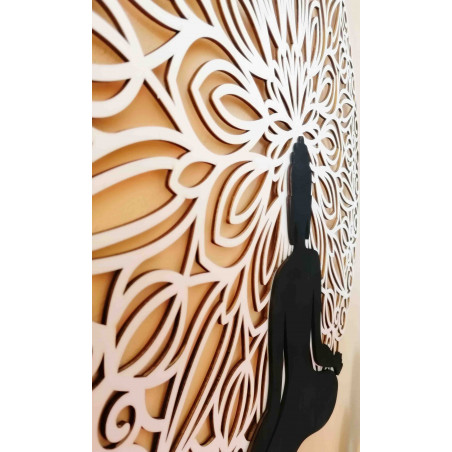 Sentop - Mandala 3D obraz na stěnu Buddha mandala barevné provedení