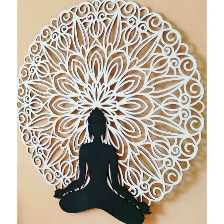 Sentop - Mandala 3D obraz na stěnu Buddha mandala barevné provedení