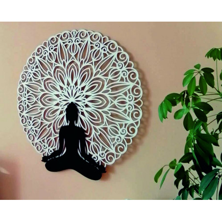 Sentop - Mandala 3D obraz na stěnu Buddha mandala barevné provedení