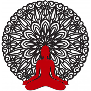 Sentop - Mandala 3D obraz na stěnu Buddha mandala barevné... 2