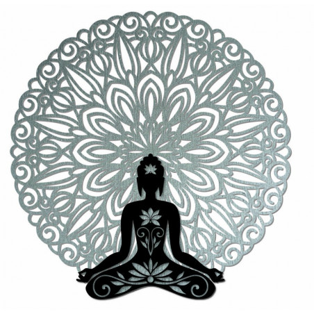 3D nástěnná dekorace Buddha v mandale 50, 70, 90 cm
