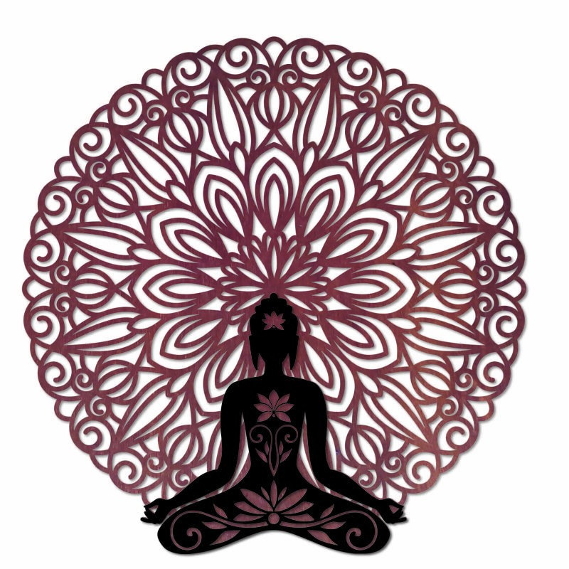 3D nástěnná dekorace Buddha v mandale 50, 70,...