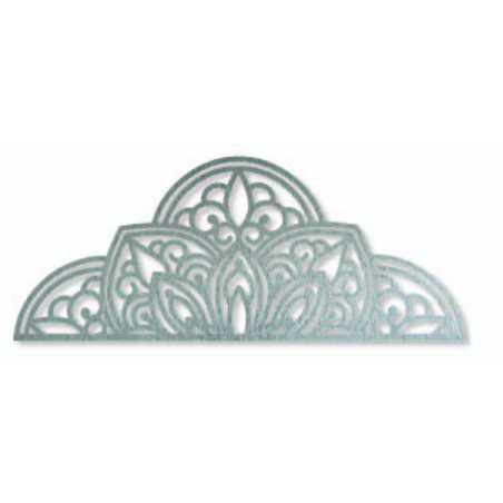 Dřevěný obraz na zeď poloviční mandala - BOHEMIA