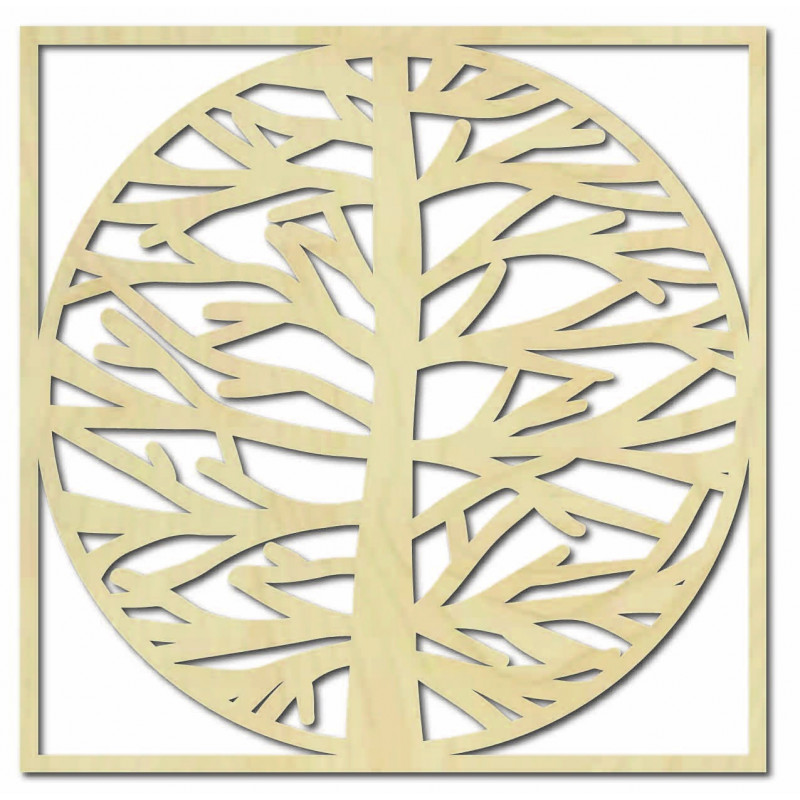 Nástěnná malba strom v rámu MRLVENA