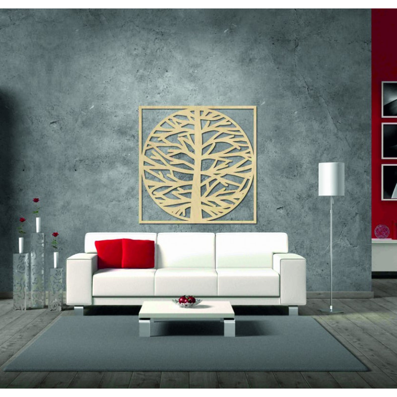 Nástěnná malba strom v rámu MRLVENA