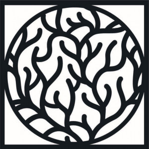 Moderní obraz na zeď větve v rámu - STEITI 2