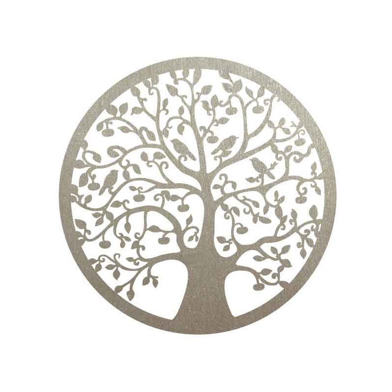 Dřevěný obraz stromu a ptáků - HOJNISŤ