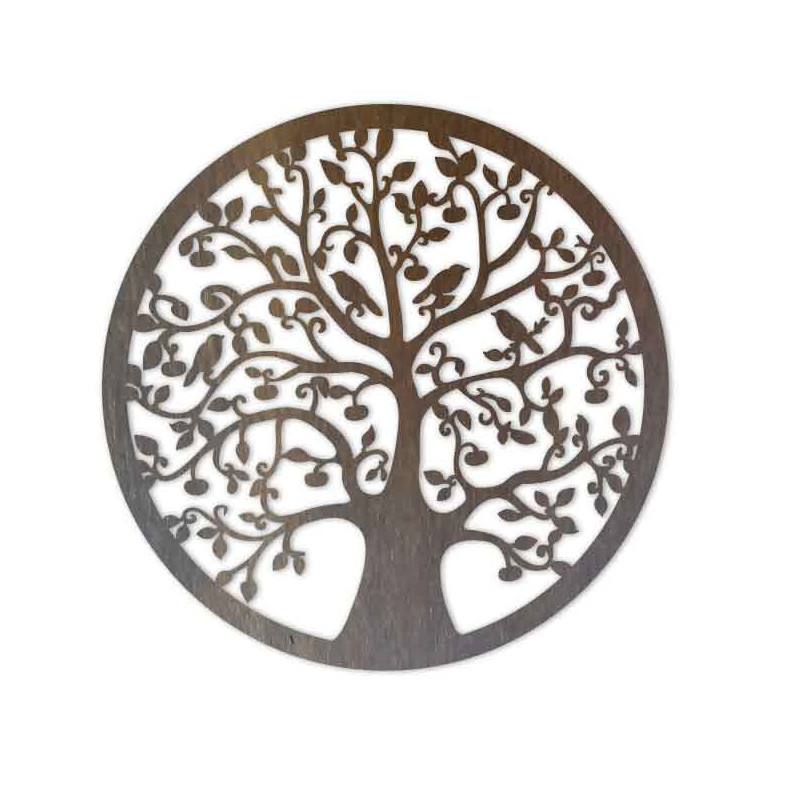 Dřevěný obraz stromu a ptáků - HOJNISŤ