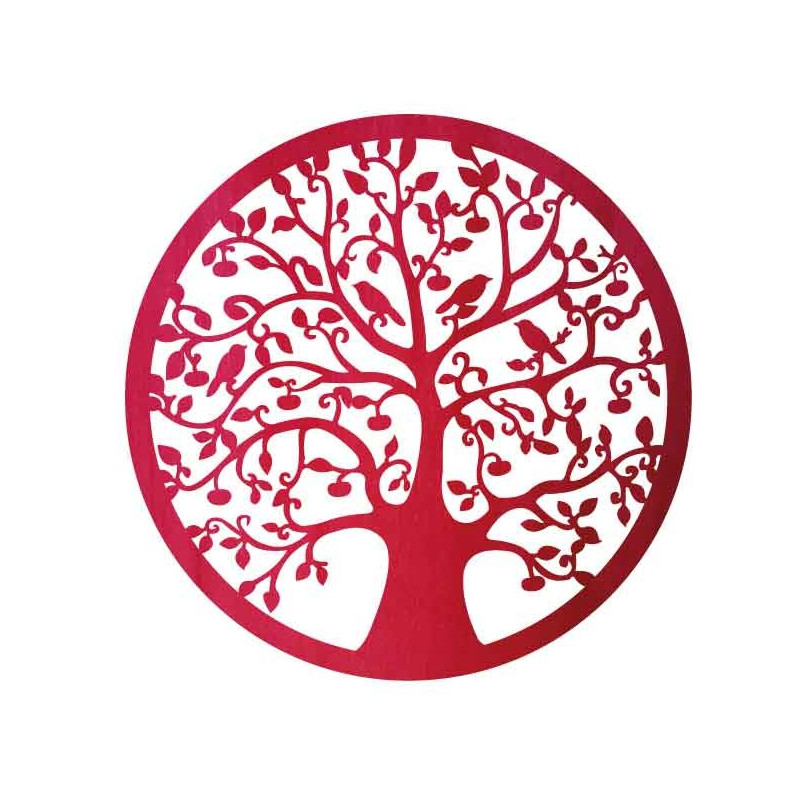 Dřevěný obraz stromu a ptáků - HOJNISŤ