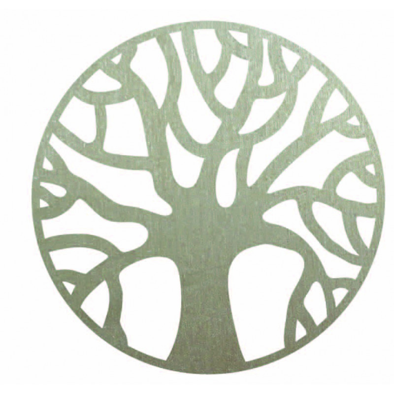 Dřevěný nástěnný obraz větví v kruhu - POCCITT