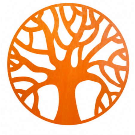 Dřevěný nástěnný obraz větví v kruhu - POCCITT