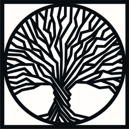 Dřevěný obraz na zeď strom v rámu