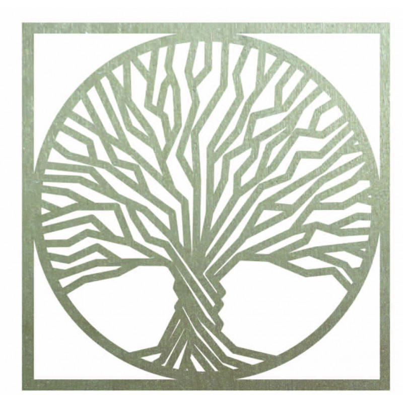 Dřevěný nástěnný obraz stromu v rámu