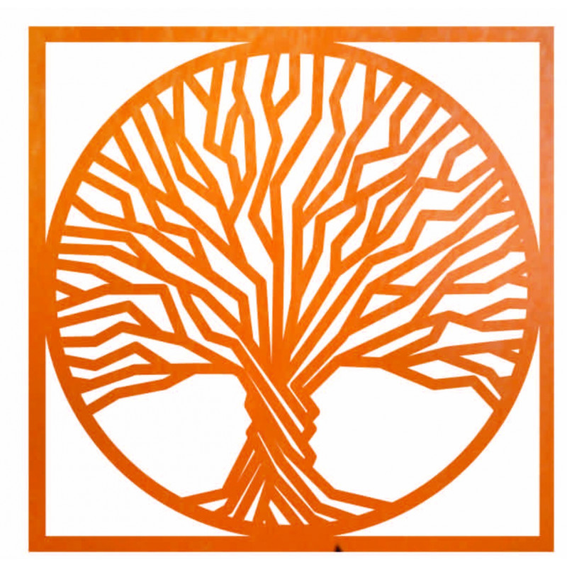 Dřevěný obraz na zeď strom v rámu