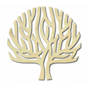 Moderní dřevěný nástěnný obraz vítr ve větvích - SINGRO 2