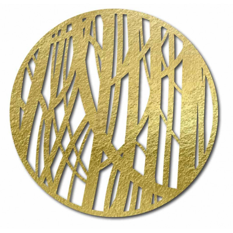 Dřevěná dekorace na zeď s motivy stromů - HOGGFOG