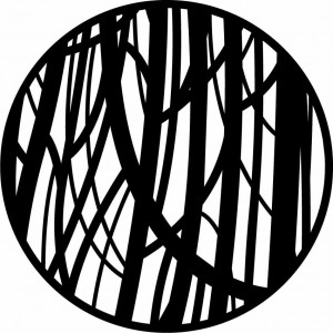 Dřevěná dekorace na zeď s motivy stromů - HOGGFOG 2