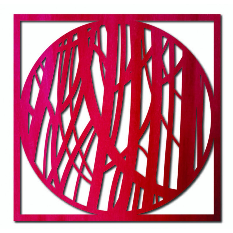 Dřevěný nástěnný obraz linky - HOGFOG