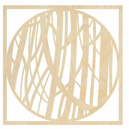 Dřevěný nástěnný obraz linky - HOGFOG