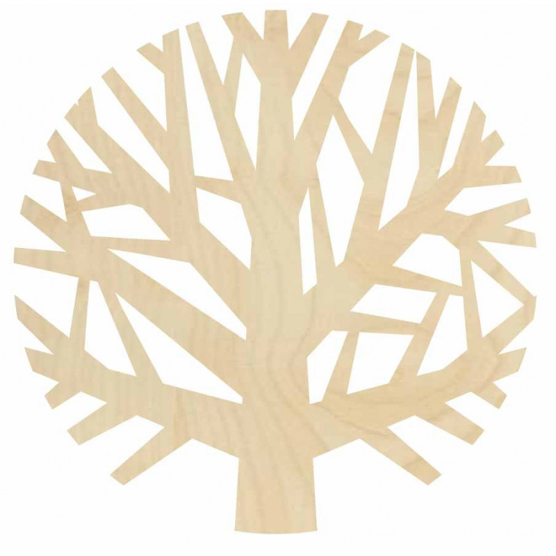 Dřevěný nástěnný obraz stromu z překližky -...