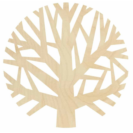 Dřevěný obraz na zeď strom z překližky - GOGFOG II