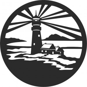 Sentop - Maják moderní obraz na stěnu - dřevěná dekorace 2