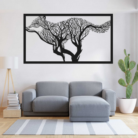 Vyřezávaný obraz na stěnu pes z dřevěné překližky | SENTOP