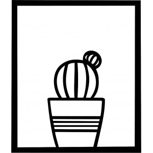 Moderní obraz na stěnu - KAKTUS ALDER | SENTOP 2