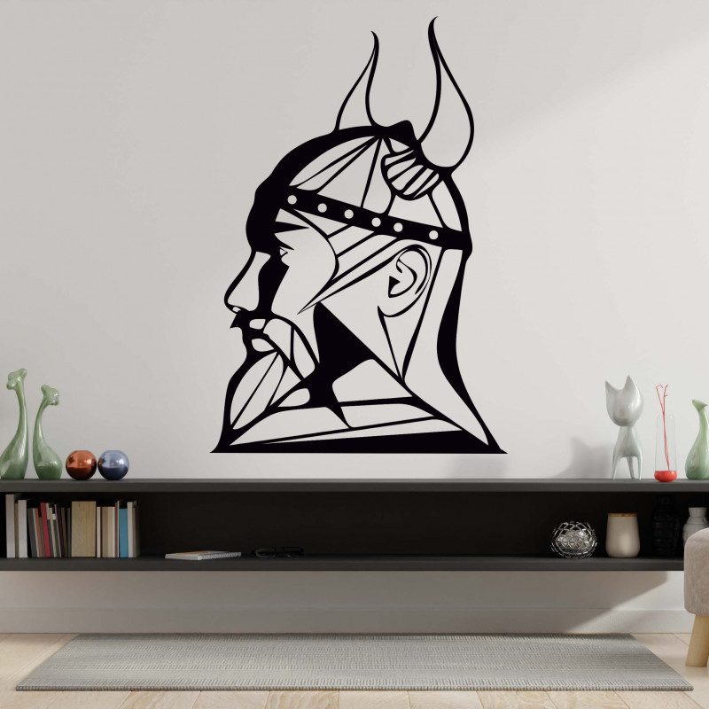 Vyřezávaný dřevěný obraz na zeď Viking - RAGNAR