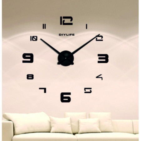 Nalepovací nástěnné zrcadlové hodiny PROFI Clocks 3D