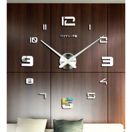 Nalepovací nástěnné zrcadlové hodiny PROFI Clocks 3D