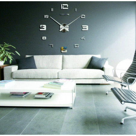 Nalepovací nástěnné zrcadlové hodiny PROFI Clocks 3D
